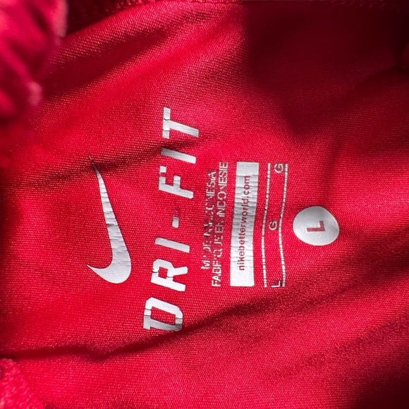 Nike Dri-FIT Red Athletic Shorts Men's Size L Performance Training Gym Running - Picture 5 of 9